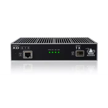 ADDER XD614P-DP DisplayPort KVM Extender, Sender & Empfänger, Kabelgebunden, bis zu 4000 m über Glasfaser, 1920 x 1200 @ 60Hz, Cat6/Cat6a/Cat7/Cat8.1