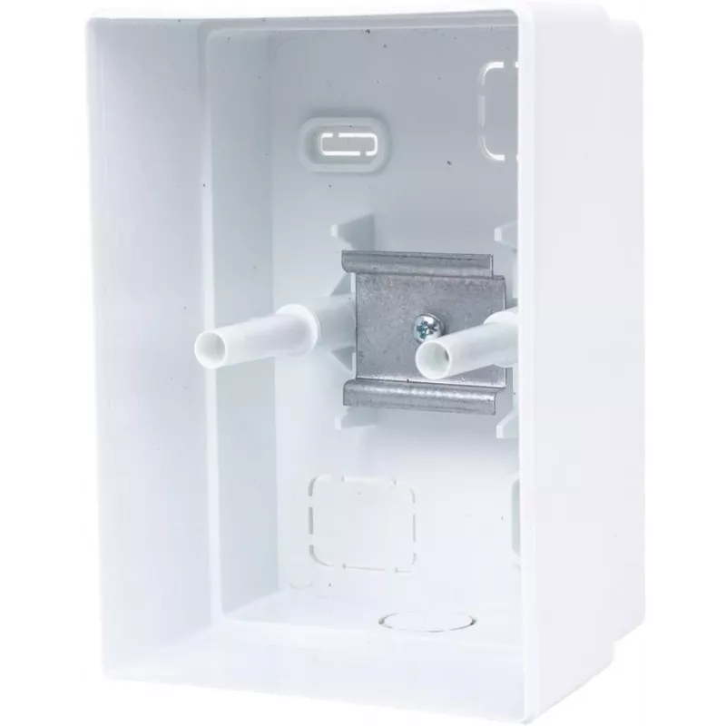 ADELID RM-NT-02T Aufputz-Verteilerkasten, 2 Module, IP40, transparente Tür