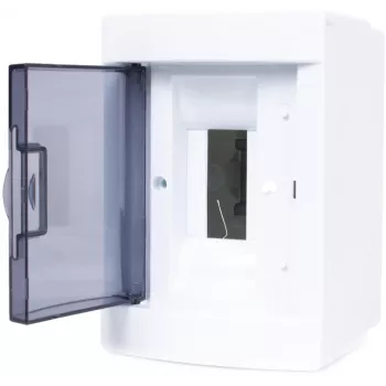 ADELID RM-NT-02T Aufputz-Verteilerkasten, 2 Module, IP40, transparente Tür