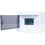 ADELID RM-NT-06T Aufputz-Verteilerkasten, 6 Module, 1 Reihe, IP40, Weiß/Grau