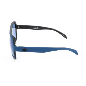 Adidas AOR011-021009 Herren Sport-Rechteck-Sonnenbrille 54/19/140 mm Schwarzer Rahmen Graue Tönung UV400