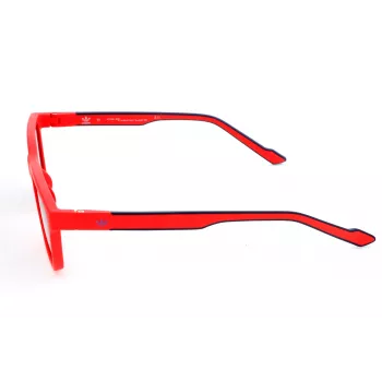 ADIDAS AOR027-053000 Herren-Sonnenbrille, rechteckiger Rahmen, rauchfarbene Gläser, 54/18/145 mm