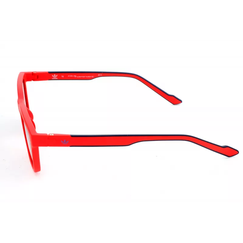 ADIDAS AOR027-053000 Herren-Sonnenbrille, rechteckiger Rahmen, rauchfarbene Gläser, 54/18/145 mm
