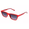 ADIDAS AOR027-053000 Herren-Sonnenbrille, rechteckiger Rahmen, rauchfarbene Gläser, 54/18/145 mm