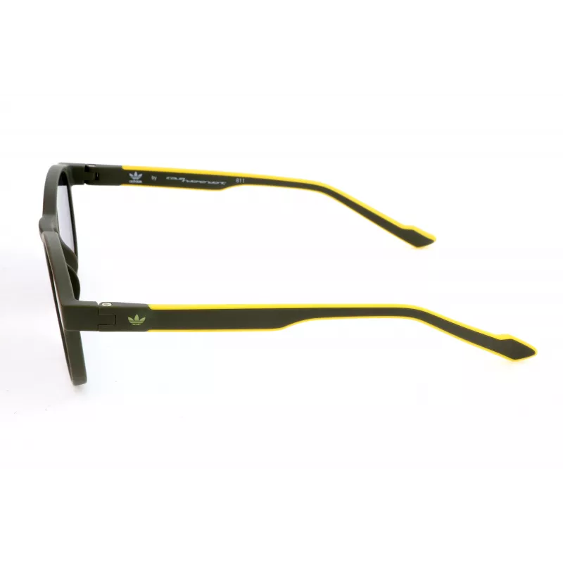 ADIDAS AOR030-030000 Herren Rechteck-Sonnenbrille - Schwarzer Rahmen, Graue Gläser, 52/19/145 mm