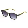 ADIDAS AOR030-030000 Herren Rechteck-Sonnenbrille - Schwarzer Rahmen, Graue Gläser, 52/19/145 mm