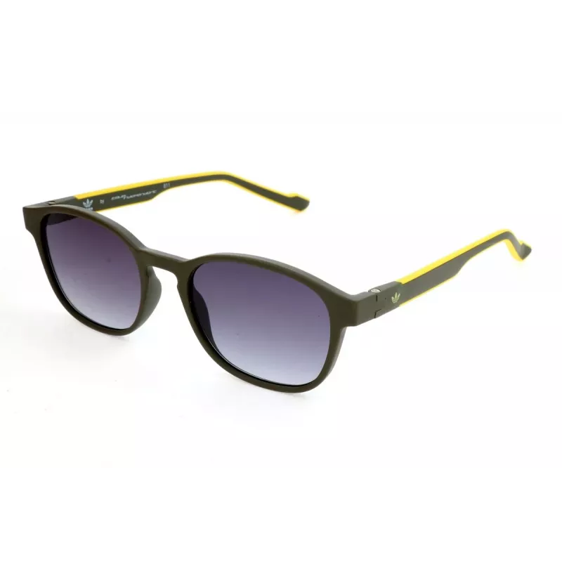 ADIDAS AOR030-030000 Herren Rechteck-Sonnenbrille - Schwarzer Rahmen, Graue Gläser, 52/19/145 mm
