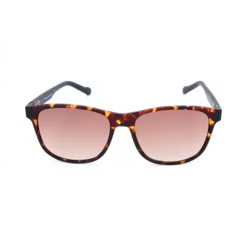 ADIDAS AOR031-092009 Herren-Sonnenbrille, rechteckig, matter schwarzer Rahmen, graue Gläser, 54/16/145 mm
