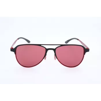 Adidas Herren AOM005-009053 Sport Rechteck-Sonnenbrille - Schwarzer Rahmen Graue Gläser 54mm