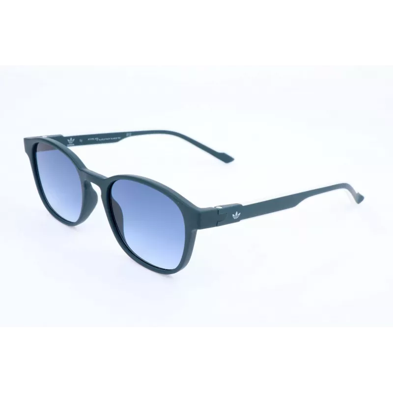 Adidas Herren Sonnenbrille AOR030 - Rechteckiger schwarzer Rahmen, graue Gläser, 52/19/145 mm