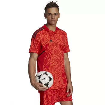ADIDAS Herren Condivo 22 Torwarttrikot Kurzarm Rot