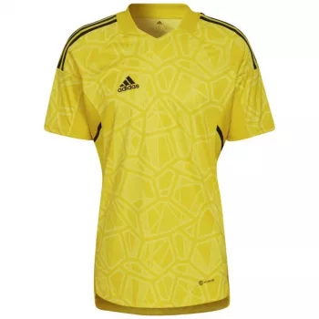 adidas Herren Condivo 22 Torwarttrikot Kurzarm Gelb HF0138