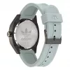Adidas Herren Digital-Quarzuhr AOFH22001 43mm Schwarz Recycelter Edelstahl und Silikon