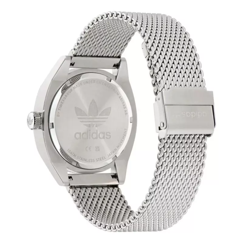 Adidas Herren Digitaluhr AOFH22502 42mm Schwarzes Silikonarmband