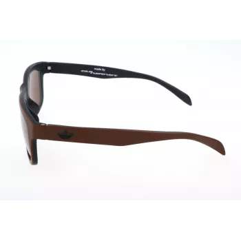 Adidas Originals AOR005-044009 Herren Rechteck-Sonnenbrille - Schwarzer Rahmen Graue Gläser 54mm