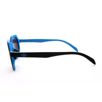 Adidas Originals AOR020-009027 Unisex Rechteck-Sonnenbrille Schwarzer Rahmen Graue Gläser 48mm