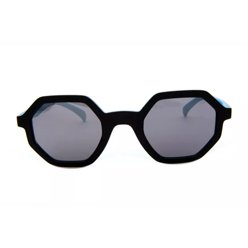 Adidas Originals AOR020-009027 Unisex Rechteck-Sonnenbrille Schwarzer Rahmen Graue Gläser 48mm