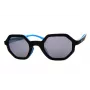 Adidas Originals AOR020-009027 Unisex Rechteck-Sonnenbrille Schwarzer Rahmen Graue Gläser 48mm