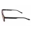 Adidas Originals AOR028-092009 Herren-Rechteck-Sonnenbrille - Schwarzer Rahmen, graue Gläser, 50 mm