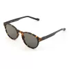 Adidas Originals AOR028-092009 Herren-Rechteck-Sonnenbrille - Schwarzer Rahmen, graue Gläser, 50 mm