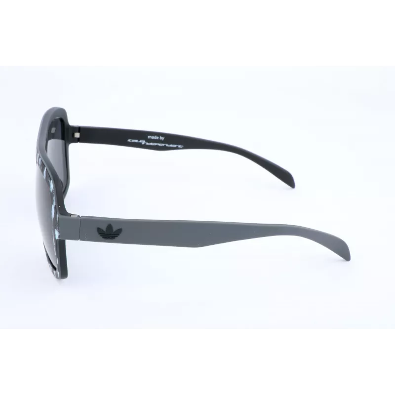 Adidas Originals Herren-Sonnenbrille AOR011-TFL009 - Schwarzer Rahmen, Graue Gläser, 54 mm