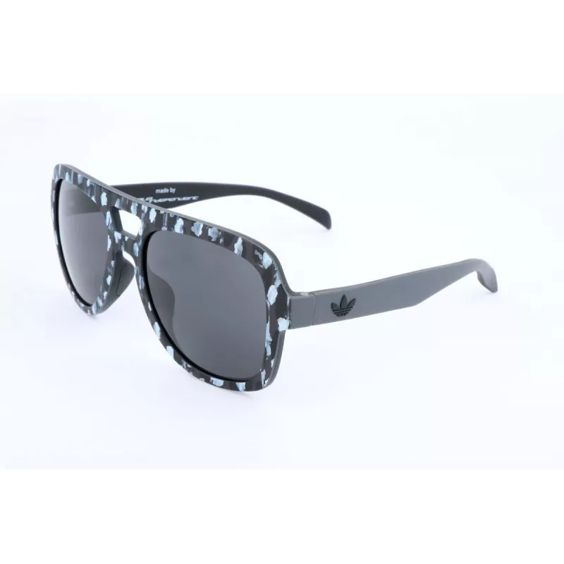 Adidas Originals Herren-Sonnenbrille AOR011-TFL009 - Schwarzer Rahmen, Graue Gläser, 54 mm