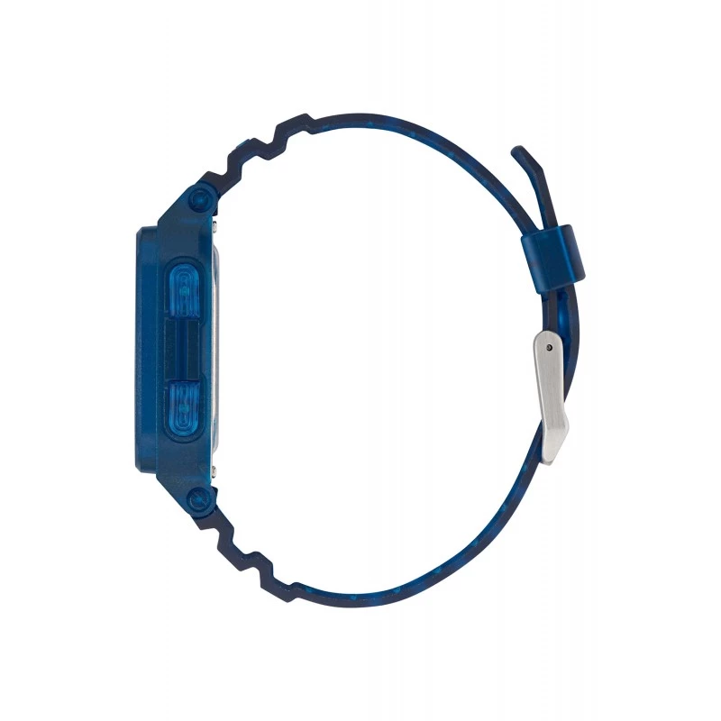 Adidas Project Two Herren Digital-Quarzuhr AOST22552 48mm Schwarzes Silikon
