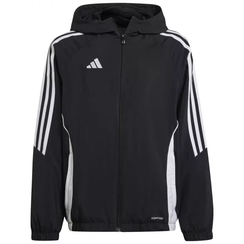 adidas Tiro 24 Kinder-Trainingsjacke Schwarz 128 cm