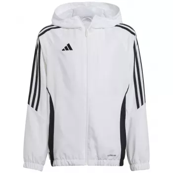 adidas Tiro 24 Kinder Trainingsjacke Weiß 128cm