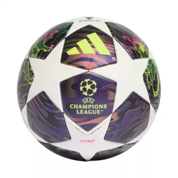 adidas UCL 25/26 Final Competition Fußball Größe 4 Weiß/Lila/Silber JX9096