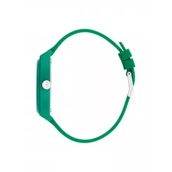 Adidas Unisex AOST22032 38mm Analog-Quarzuhr - Schwarzes Silikonarmband