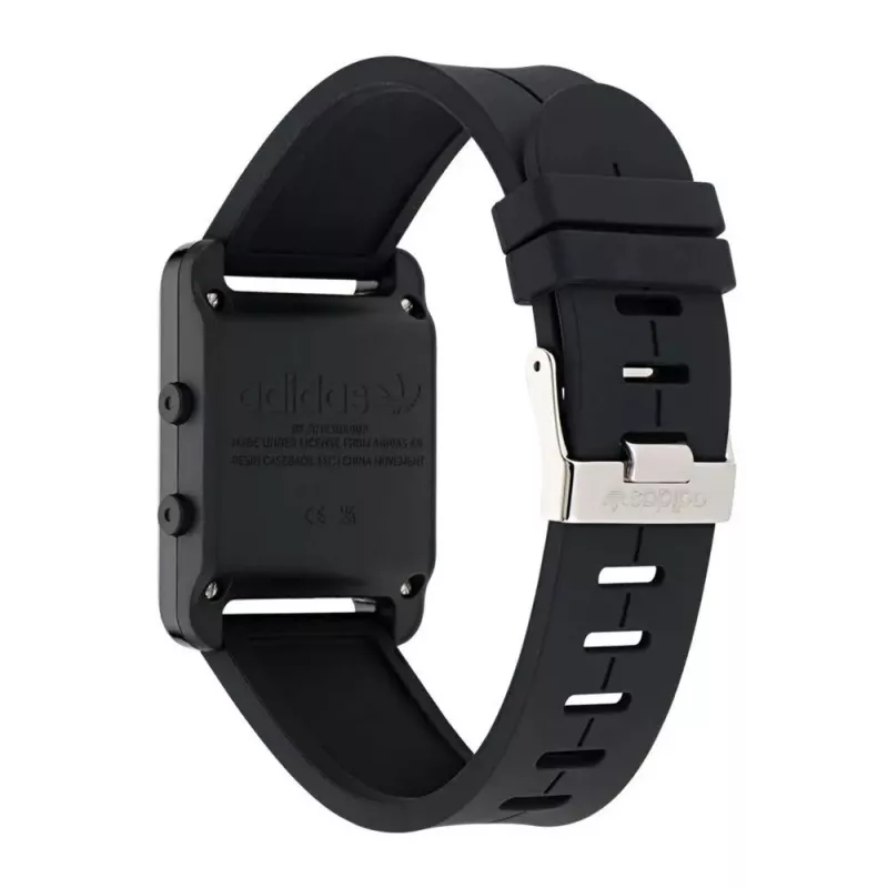 Adidas Unisex AOST23568 Quarz Analog Uhr 31mm Schwarz Silikon