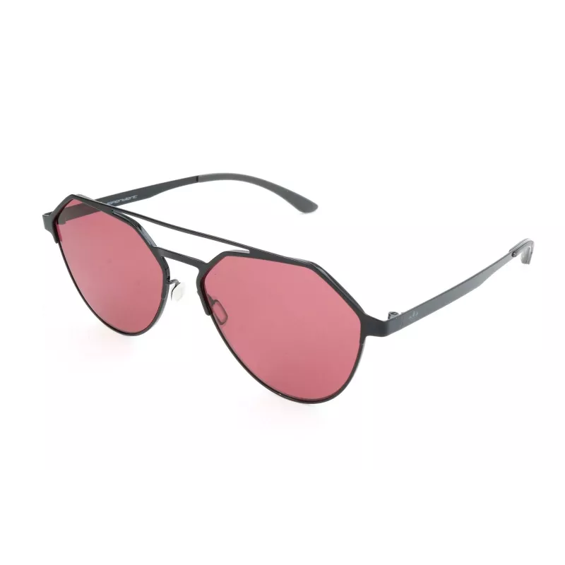 ADIDAS Unisex Sonnenbrille AOM009-009GLS 57/15/145 mm Schwarzer Rahmen Graue Gläser UV400