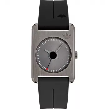 Adidas Unisex Uhr AOST23563 31mm Quarz Analog Silikon Schwarz