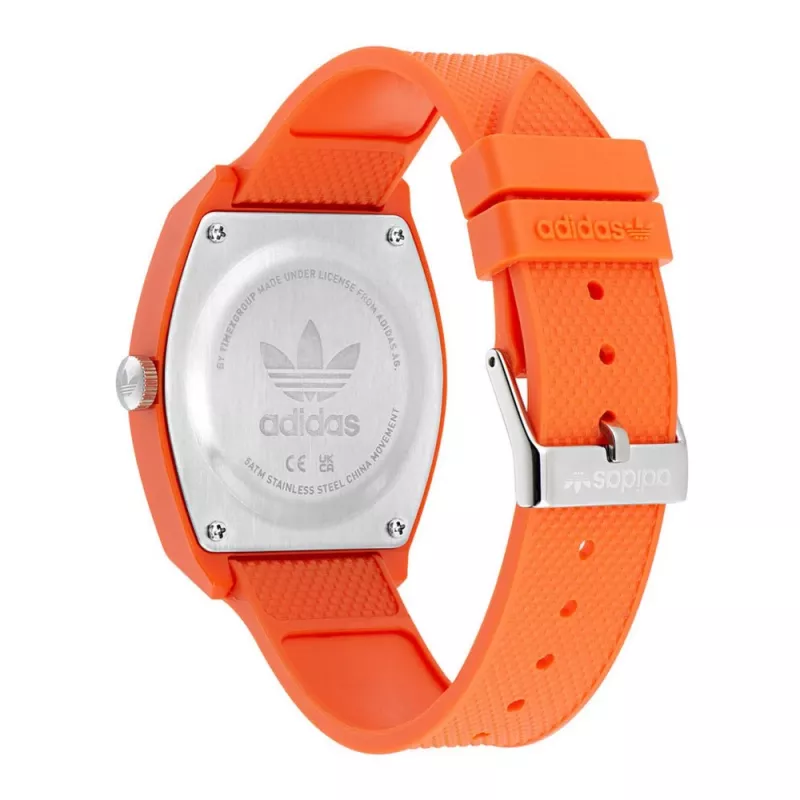 Adidas Damen AOST22562 Analog Quarzuhr 38mm Weiß Silikon