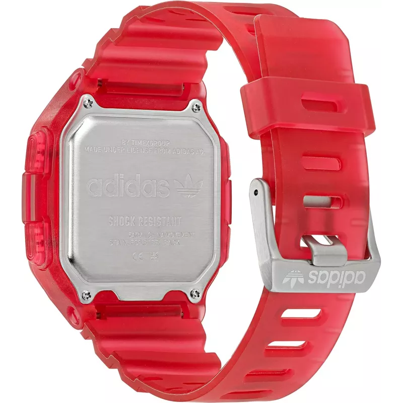 Adidas Damen Digital-Quarzuhr AOST22051 38mm Schwarz Silikon