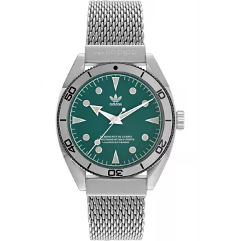 ADIDAS Damenuhr AOFH22005 42mm Quarz Weiß Silikon