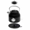 Adler AD 1346B Wasserkocher 1,7 L, 2200 W, Schwarz, Metallic