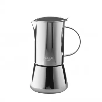 Adler AD 4417 Kaffeemühle, 150 W, 75 g, Edelstahl, Silber/Schwarz