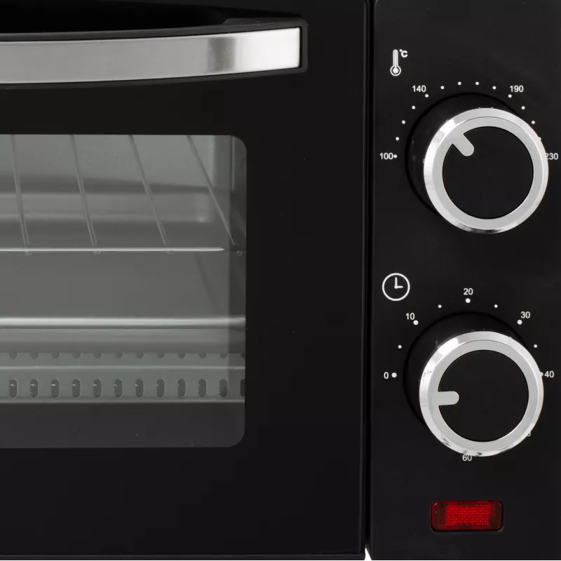 Adler AD 6032 kompakter Elektrobackofen, 9 l, 650 W, Schwarz