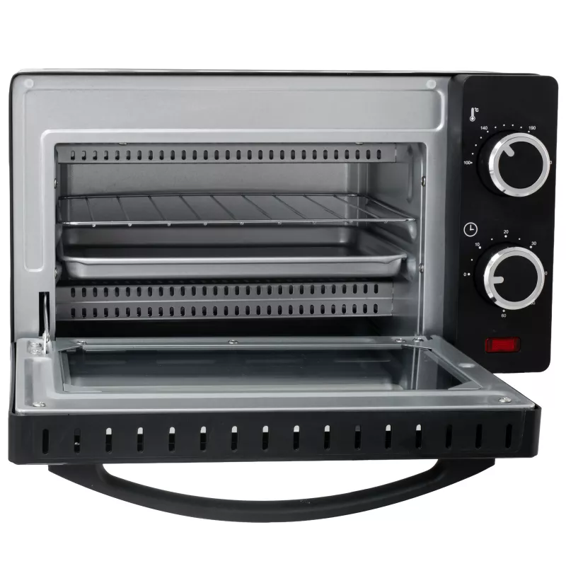 Adler AD 6032 kompakter Elektrobackofen, 9 l, 650 W, Schwarz