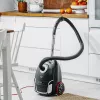 Adler AD 7054 beutelloser Staubsauger 2200 W mit HEPA-Filter, 1,5 L Staubbehälter, Teleskoprohr aus Metall, Schwarz/Silber