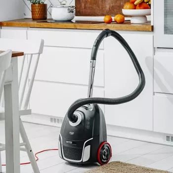 Adler AD 7054 beutelloser Staubsauger 2200 W mit HEPA-Filter, 1,5 L Staubbehälter, Teleskoprohr aus Metall, Schwarz/Silber