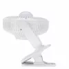 Adler AD 7335 Wiederaufladbarer Clip-On Tischventilator, 6W, 12,7 cm, 3 Geschwindigkeiten, Oszillation, Weiß