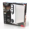 Adler AD 7819 Ölradiator, 2000W, 9 Rippen, 3 Heizstufen, einstellbarer Thermostat, Überhitzungsschutz, integrierte Rollen, Weiß/Grau