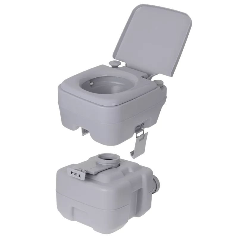 Adler CAMRY CR 1035 Tragbare Camping-Toilette 20L Abwassertank 15L Frischwassertank Manuelle Kolbenspülung