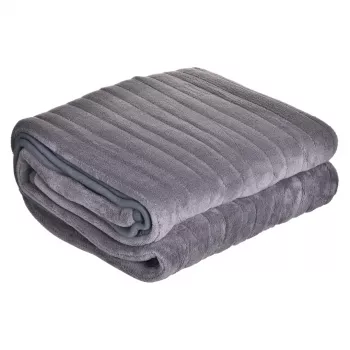 Adler CAMRY CR 7434 Elektrische Unterdecke - weiches Fleece, 3 Heizstufen, 150x80 cm, Weiß/Grau