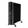 Adler Camry CR 7814 Ölradiator mit Fernbedienung, 2500 W, 3 Heizstufen, 11 Rippen, digitaler Thermostat, 24-Stunden-Timer, LED-Anzeige, Überhitzungs- und Kippschutz, Schwarz