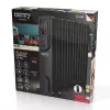 Adler Camry CR 7814 Ölradiator mit Fernbedienung, 2500 W, 3 Heizstufen, 11 Rippen, digitaler Thermostat, 24-Stunden-Timer, LED-Anzeige, Überhitzungs- und Kippschutz, Schwarz