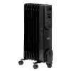 Adler CR 7812 Elektrischer Ölradiator mit Fernbedienung, 7 Rippen, 1500 W, Schwarz